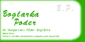 boglarka poder business card